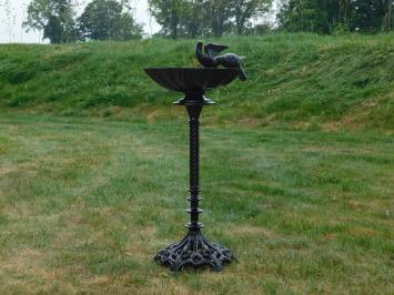 Vogeltränke stehend, Aluminium, schwarz, Gartendesign, klassisch