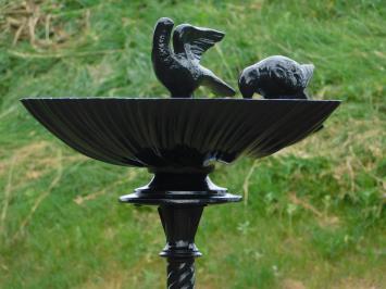 Vogeltränke stehend, Aluminium, schwarz, Gartendesign, klassisch