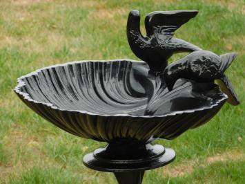 Vogeltränke stehend, Aluminium, schwarz, Gartendesign, klassisch