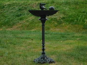 Bain d'oiseaux sur pied – aluminium – 91 cm – noir ou vert