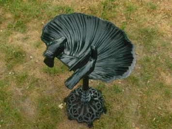 Bain d'oiseaux sur pied – aluminium – 91 cm – noir ou vert