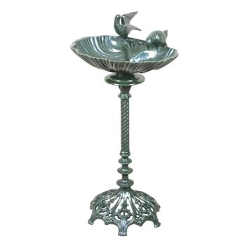 Staand vogelbad – aluminium – 91 cm – zwart of groen