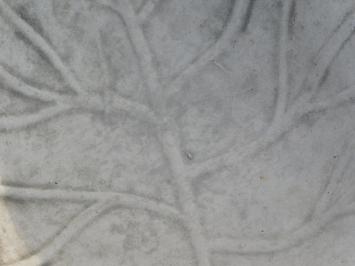 Vogelbad in bladvorm, steen, 40 cm, tuindecoratie