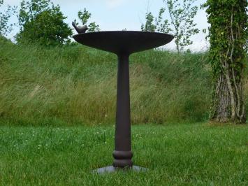 Bain d'oiseaux en fonte - Mangeoire ronde - 80 cm - Grand