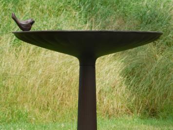 Bain d'oiseaux en fonte - Mangeoire ronde - 80 cm - Grand