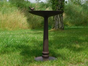 Bain d'oiseaux en fonte - Mangeoire ronde - 80 cm - Grand