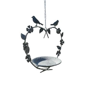 Mangeoire à oiseaux - suspendue en forme de cœur