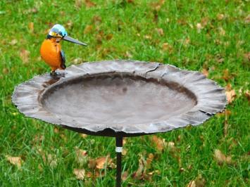 Vogelvoeder met IJsvogel - Tuinsteker - Metaal