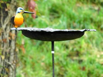 Vogelvoeder met Ijsvogel - Tuinsteker - Metaal - Uniek