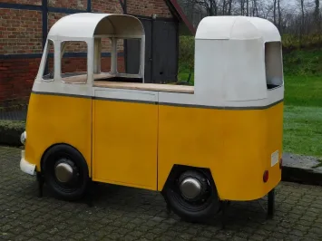 Vintage foodtruck bar van metaal en hout – exclusief