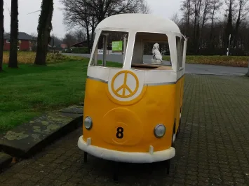 Vintage foodtruck bar van metaal en hout – exclusieve decoratie