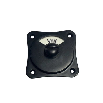Toilet set - vrij / bezet - zwart - complete deurbeslag set