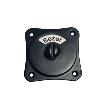 Toilet set - vrij / bezet - zwart - complete deurbeslag set