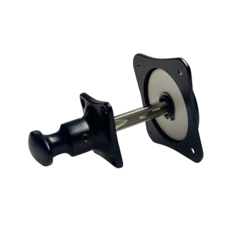 Toilet set - vrij / bezet - zwart - complete deurbeslag set