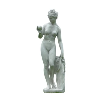 Klassiek vrouwenbeeld met appel – polystone – 115 cm
