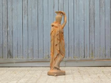 Frau mit Wasserkrug - Steinstatue - 91 cm - Oxid