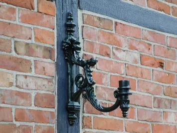 Support mural classique – aluminium – noir ou vert antique