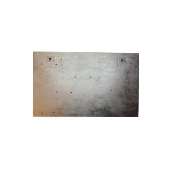 Wandbord hout - zwart - groot rek voor aan de muur