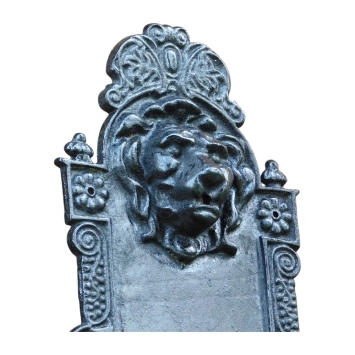 Fontaine murale lion - fonte - noir - 75 cm - classique