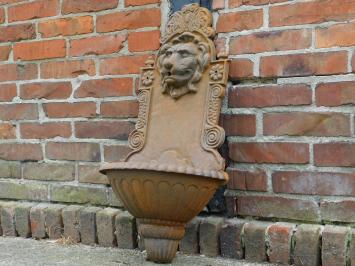 Fontaine murale lion - 75 cm - fonte - ornement aquatique classique