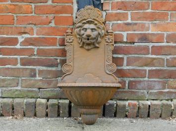 Wandbrunnen Löwe - 75 cm - Gusseisen - klassisches Wasserspiel