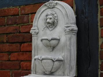 Fontaine murale lion - 105 cm - pierre - gargouille classique