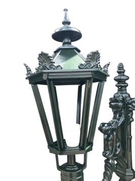 Wandlamp 'Madrid' - buitenlamp aluminium - 70 cm - klassiek