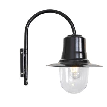 Wandlamp 'Tear' - romantisch - zwart gietijzer - 46 cm