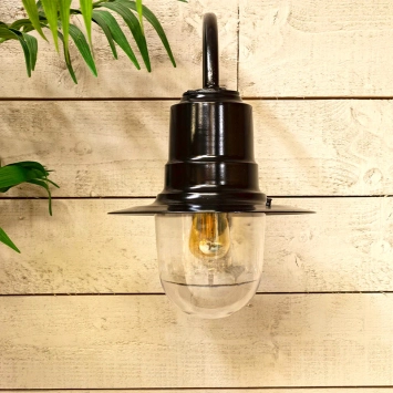 Wandlamp 'Tear' - romantisch - zwart gietijzer - 46 cm