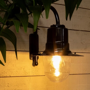 Wandlamp 'Tear' - romantisch - zwart gietijzer - 46 cm