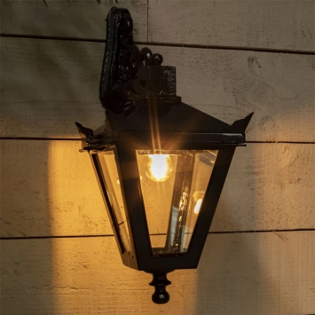 Wandlamp - klassieke stijl - gietijzeren tuinlamp - zwart