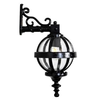 Wandlamp rond - gietijzer - 'Globe' - Victoriaanse stijl