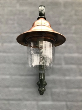 Nostalgische Wandlampe „Vera” – grün – Lampenschirme aus Kupfer