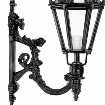 Außenwandleuchte Maas – 75 cm – Fassadenleuchte schwarz