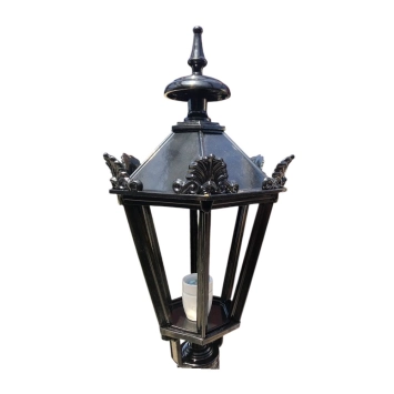 Applique murale « Maas » de style classique - hauteur 75 cm - aluminium noir