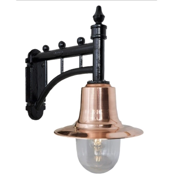 Applique murale « Copper » - fonte et cuivre - lampe de gare antique