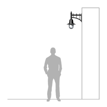 Wandlamp 'Copper' - gietijzer en koper - antieke stationslamp