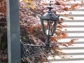 Klassische Außenleuchte - Aluminium - Schwarz - Schlossarm
