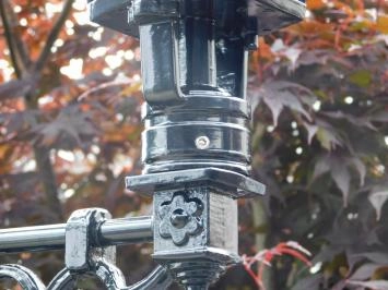 Klassische Außenleuchte - Aluminium - Schwarz - Schlossarm