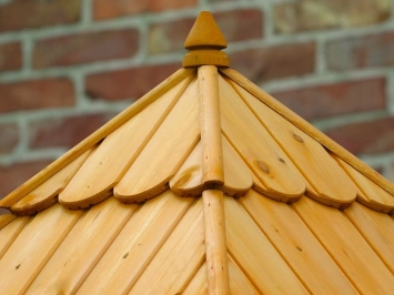 Decoratieve waterput - 130 cm - hout - tuindecoratie