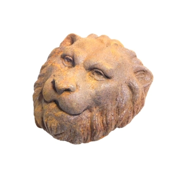 Wasserspeier aus Gusseisen in Form eines Löwenkopfes – 20 cm