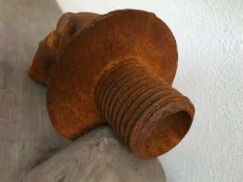 Gargouille bouche de poisson – 26 cm – fonte – modèle ancien rustique