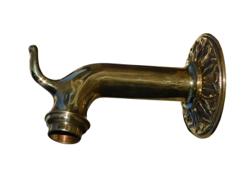 Wasserauslauf mit Rosette – Messing 