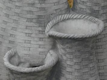 Wateruitloop met 4 Kruiken - 70 x 40 cm - Steen