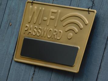 Wandbord Wi-Fi wachtwoord - wanddecoratie - metaal