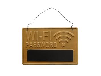 Wandbord Wi-Fi wachtwoord - wanddecoratie - metaal