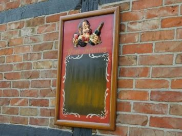 Enseigne murale en bois avec texte : 