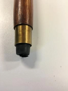 Edele wandelstok met prachtige messing knop