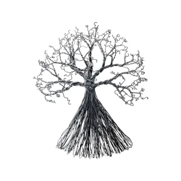 Wandornament Levensboom - 45 cm - Metaal - Handgemaakt