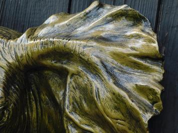 Elefant Wanddeko – Polystone 38 cm – Gold mit Schwarz